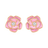 “Blossom of Compassion” Breast Cancer Awareness Stud Earrings