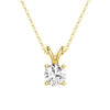 1 CT. Round Moissanite Solitaire V Bale Pendant