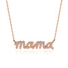 "MAMA" Moissanite Diamond Pave Necklace Pendant
