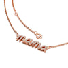 "MAMA" Moissanite Diamond Pave Necklace Pendant