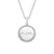 Engravable Mom Disc Moissanite Pendant Necklace
