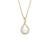 8mm Pavé Twist Freshwater Cultured Pearl Pendant