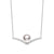 8mm Freshwater Cultured Pearl Chevron Necklace