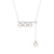 6mm Freshwater Cultured Pearl Balance Beam Necklace with Moissanite Pavé