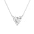 Heart Cut Moissanite Solitaire Pendant Necklace