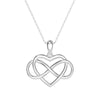 "Infinite Love" Heart Pendant Necklace