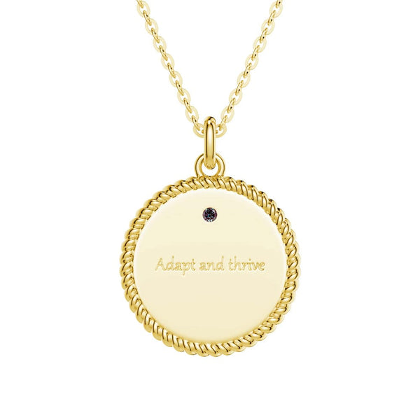Gemini Constellation Lab Grown Diamond Birthstone Pendant Necklace