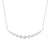 Lab Grown Diamond Eleven Stone Curved Bar Necklace