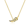 Couture Botanical Foliage Lab Grown Sapphire Necklace