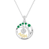 Custom Birthstone "Mom Forever" Tree of Life Necklace with Heart Pendant
