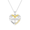 Custom Birthstone Heart Tree Necklace – "Forever MAMA" Pendant