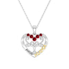 Custom Birthstone Heart Tree Necklace – "Forever MAMA" Pendant