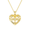 Custom Birthstone Heart Tree Necklace – "Forever MAMA" Pendant