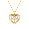Custom Birthstone Heart Tree Necklace – "Forever MAMA" Pendant