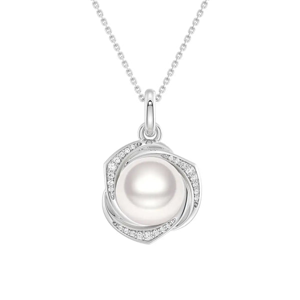 Freshwater Pearl Pendant Necklace And Earrings Set