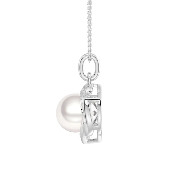 Freshwater Pearl Pendant Necklace And Earrings Set