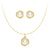 Freshwater Pearl Pendant Necklace And Earrings Set