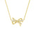 Filigree Bow Edge Moissanite Diamond Necklace