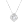 Radiating Sunburst Moissanite Necklace