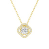 Radiating Sunburst Moissanite Necklace And Stud Earrings Set