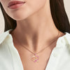 “Rose of Resilience” Breast Cancer Awareness Heart Pendant Necklace