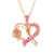 “Rose of Resilience” Breast Cancer Awareness Heart Pendant Necklace