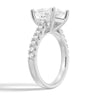 Princess Cut Pavé Moissanite Engagement Ring