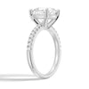 1.5 CT. Cushion Shaped Moissanite Couple's Ring Set with Men's Wedding Band