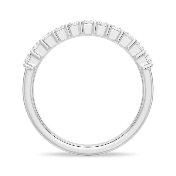 1 CT. Half Eternity Princess Cut Moissanite Ring