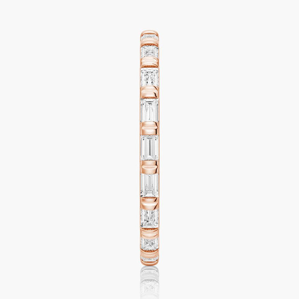 1.2 CT. Slim Baguette Moissanite Stackable Band