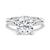 Secret Solitaire Round Moissanite Engagement Ring