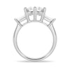 Tapered Baguette 1 Carat Three Stone Promise Ring [Final Sale Ships within 24 hrs]