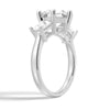 Tapered Baguette 1 Carat Three Stone Promise Ring [Final Sale Ships within 24 hrs]