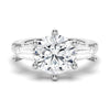 Tapered Baguette 1 Carat Three Stone Promise Ring [Final Sale Ships within 24 hrs]