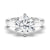 Tapered Baguette 1 Carat Three Stone Promise Ring [Final Sale Ships within 24 hrs]