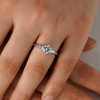Tapered Baguette 1 Carat Three Stone Promise Ring [Final Sale Ships within 24 hrs]