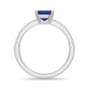 2 CT. Petite Trellis Lab Grown Sapphire Gemstone Ring