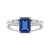 2 CT. Petite Trellis Lab Grown Sapphire Gemstone Ring