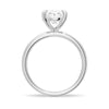 Four Prongs Oval Solitaire Moissanite Engagement Ring