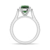 2 CT. Oval Emerald with Classic Halo Ring