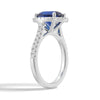 2 CT. Oval Sapphire with Classic Halo Ring