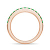Pavé Emerald Half Eternity Ring