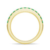 Pavé Emerald Half Eternity Ring