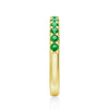 Pavé Emerald Half Eternity Ring