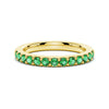 Pavé Emerald Half Eternity Ring