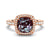 2 CT. Cushion Cut Alexandrite Engagement Ring With Moissanite Halo Pavé