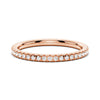 Petite Pavé Round Moissanite Half Eternity Band