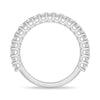Round Cut Moissanite Half Eternity Band