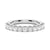 1.65 ctw Princess Cut Moissanite Half Eternity Band