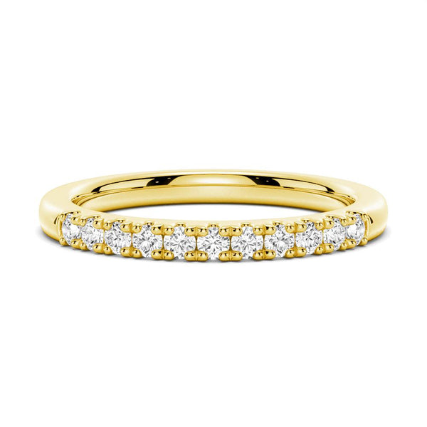 Classic Round Cut Moissanite Wedding Band